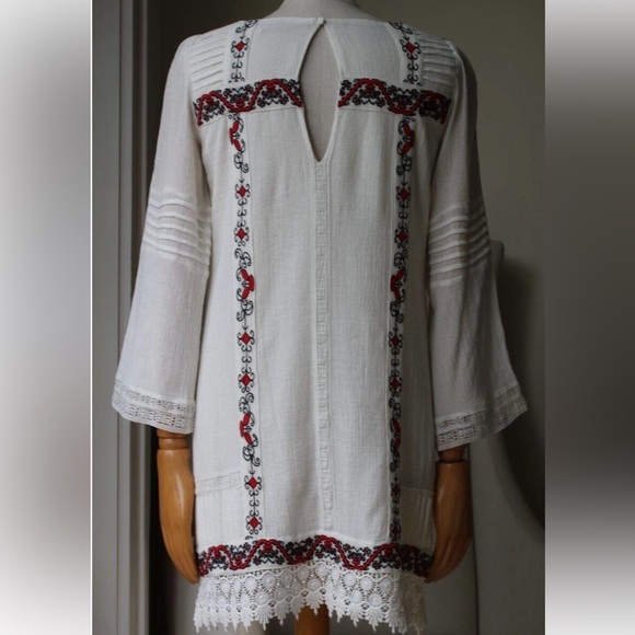 Alice + Olivia Riska Embroidered Dress Size 0 Like New - Picture 8 of 9